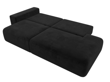 Диван прямой Лига-036 Модерн подлокотник слева, велюр