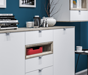 Комод NAGOS СБ-3039 Белый Бриллиант,Дуб Риббек/Белый Бриллиант