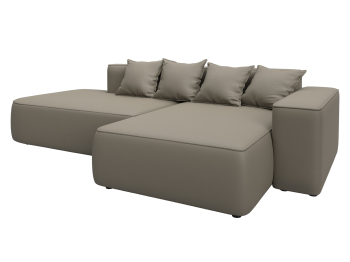 Диван угловой Лига-065 угол правый, экокожа GRIFON