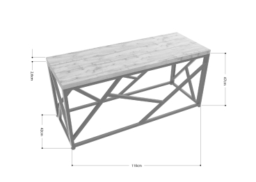 Журнальный стол  Айсберг Лофт 04 черный