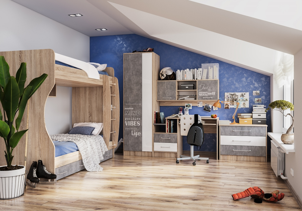 Шкафы распашные, Пенал малый Колибри