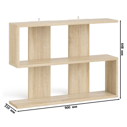 Комод Мори четыре ящика на 800 с компьютерным однотумбовым столом МС-1 правый и навесной полкой