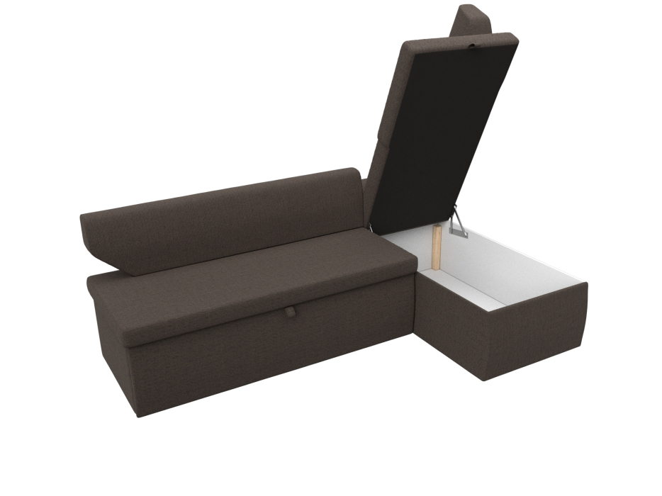 Кухонные уголки, Диван кухонный угловой Омура правый угол, рогожка Амур 