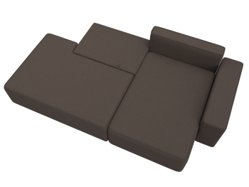 Диван угловой Лига-079 угол правый, рогожка Амур