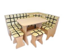 Кухонные уголки, Кухонный уголок Комфорт- Лучиана 17 комби светлый