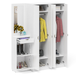 Модульная мебель в прихожую П-6 № 14 МДФ фрезеровка прованс