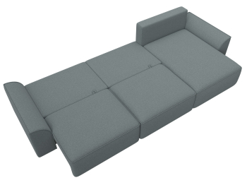 Диван угловой Лига-048 НПБ лонг, рогожка Амур