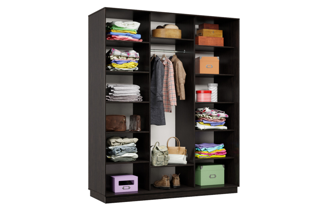 Шкафы-купе 3-х дверные, Шкаф-купе Премьер Лайт 32 (08;05;08) трехдверный