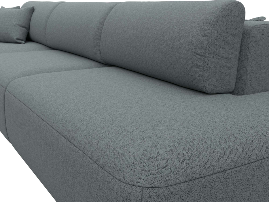 Диваны угловые в гостиную, Диван угловой Лига-036 НПБ Модерн Лонг левый угол, рогожка Амур