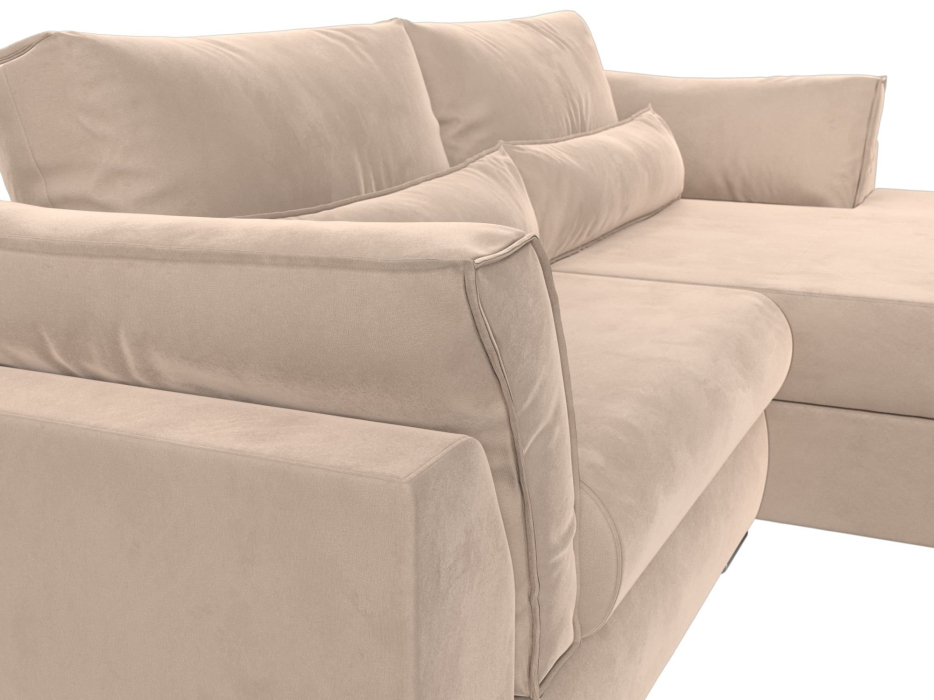 Диваны угловые в гостиную, Угловой диван Пекин угол правый, велюр