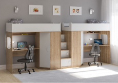 Для подростков, Двухъярусная кровать Легенда BB604-604 85х190