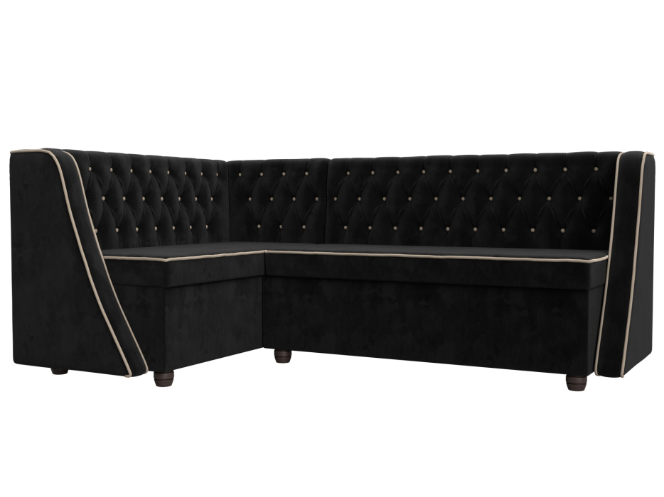 Диваны угловые кухонные, Кухонный угловой диван Лофт левый угол, велюр