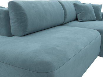 Диван угловой Лига-036 Модерн правый угол, велюр