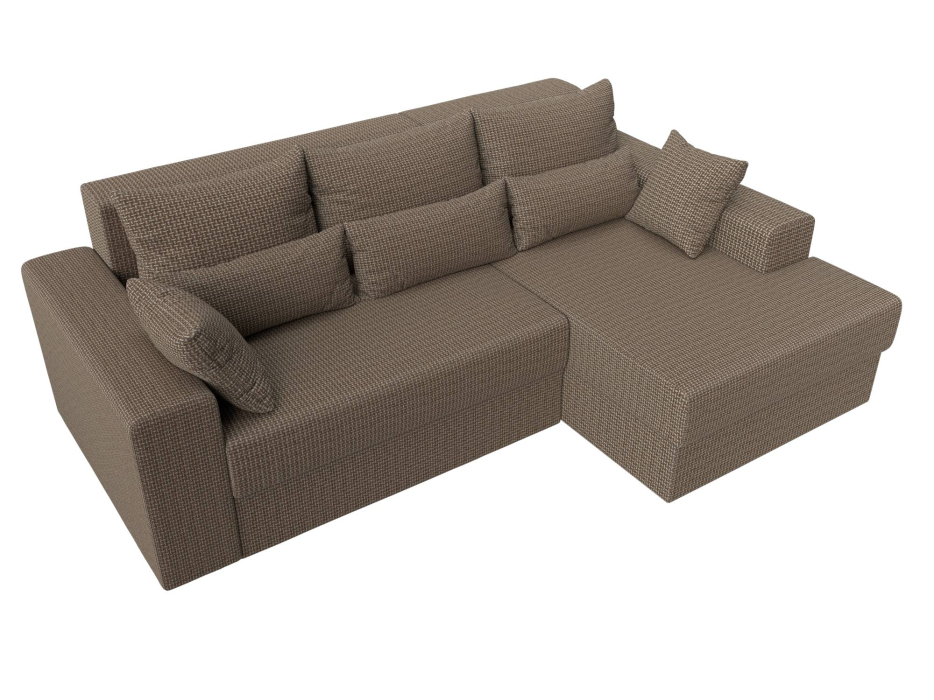 Диваны угловые в гостиную, Угловой диван Майами правый угол, рогожка