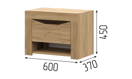 Тумба прикроватная ТП 701 спальня Паола