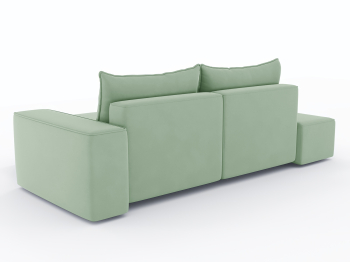 Диван-кровать угловой Кензо еврокнижка, велюр