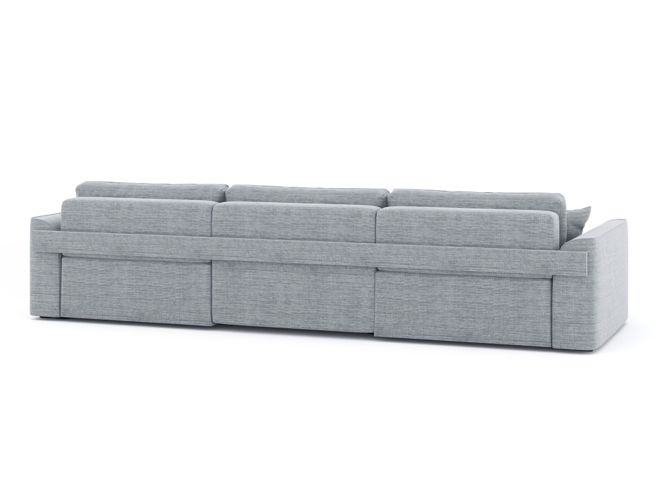 Диваны угловые в гостиную, Диван-кровать П-образный Рафаэль еврокнижка НПБ, рогожка Люкс