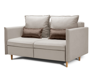 Диван кровать прямой со спальным местом Оливер 120, микровелюр