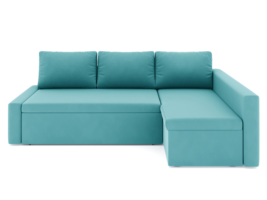 Диваны угловые в гостиную, Диван-кровать угловой Фрихетен дельфин, велюр