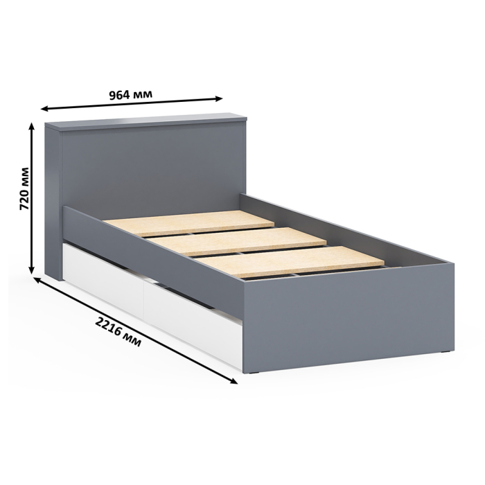 Спальные гарнитуры, Стол косметический с подсветкой 110 с кроватью с выдвижными ящиками Ксения 900