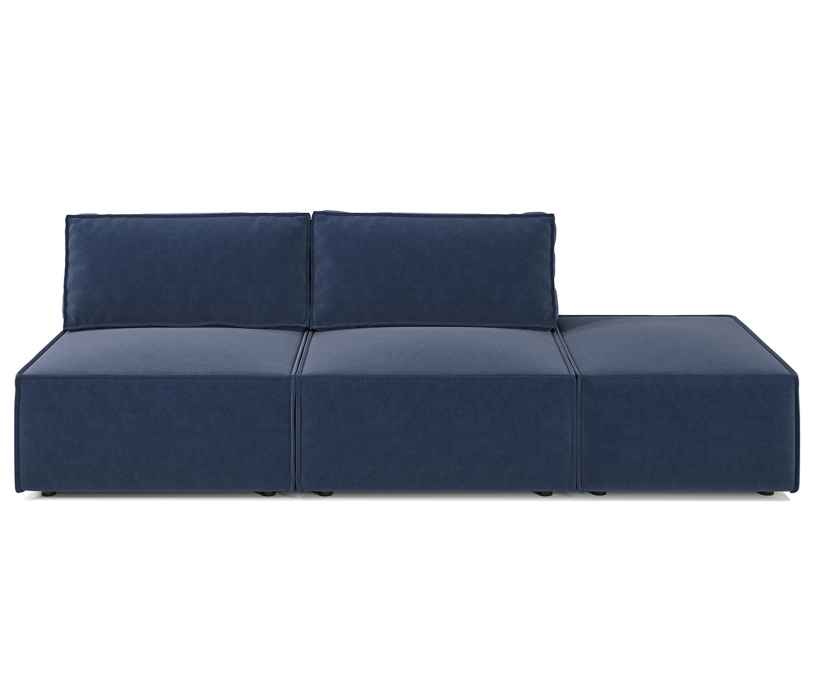 Диваны угловые в гостиную, Диван модульный Гамма 265х95х70 см, правый