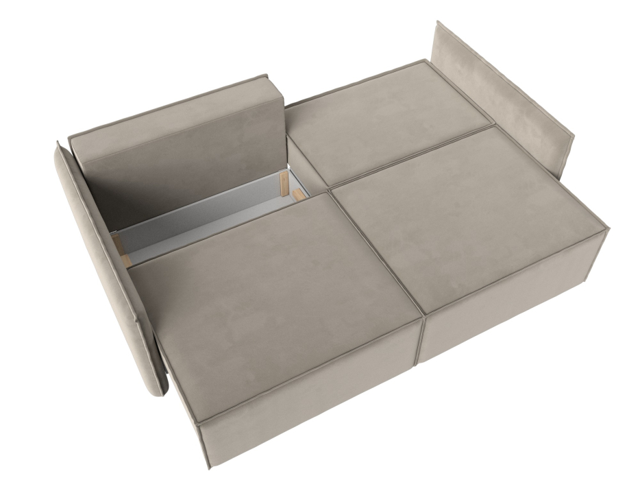 Диваны выкатные, Диван прямой Либерти, микровельвет