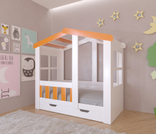 Кровати-чердаки, Кровать-чердак Астра домик с ящиком