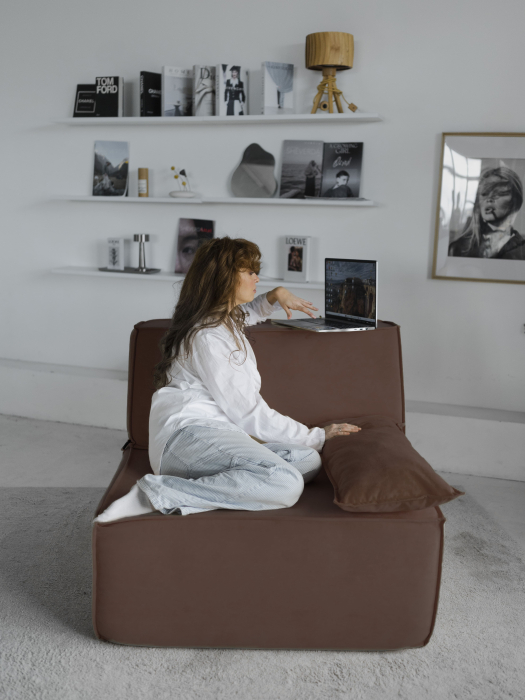 Гостиная, Бескаркасное кресло Клайд,велюр