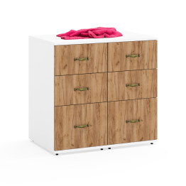 Две приставных тумбы Лидер-8 с тремя ящиками каждая.