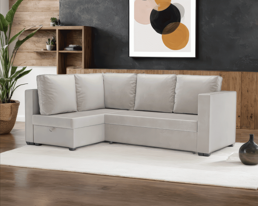 Диваны угловые в гостиную, Диван угловой Мансберг (Бархат)