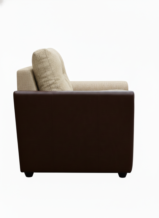 Мягкая мебель, Кресло Амстердам , рогожка/экокожа