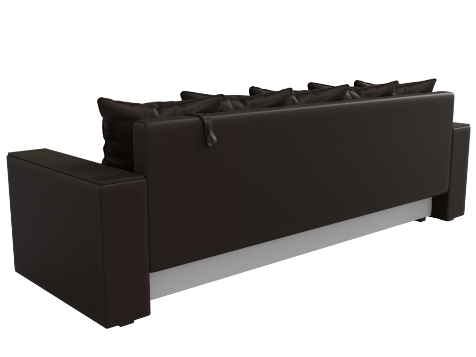 Диваны прямые, Диван прямой Дубай Лайт полки слева, экокожа