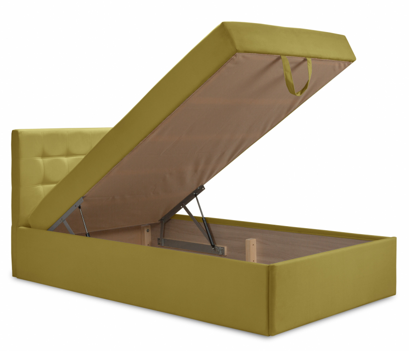 Кровати с мягким изголовьем, Кровать тахта Слип 120 с подъемным механизмом, микровелюр