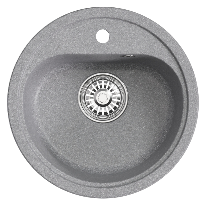 Кухонные мойки, Мойкa ML-GM10 круглая, 440мм (глуб. чаши 180) NEW*