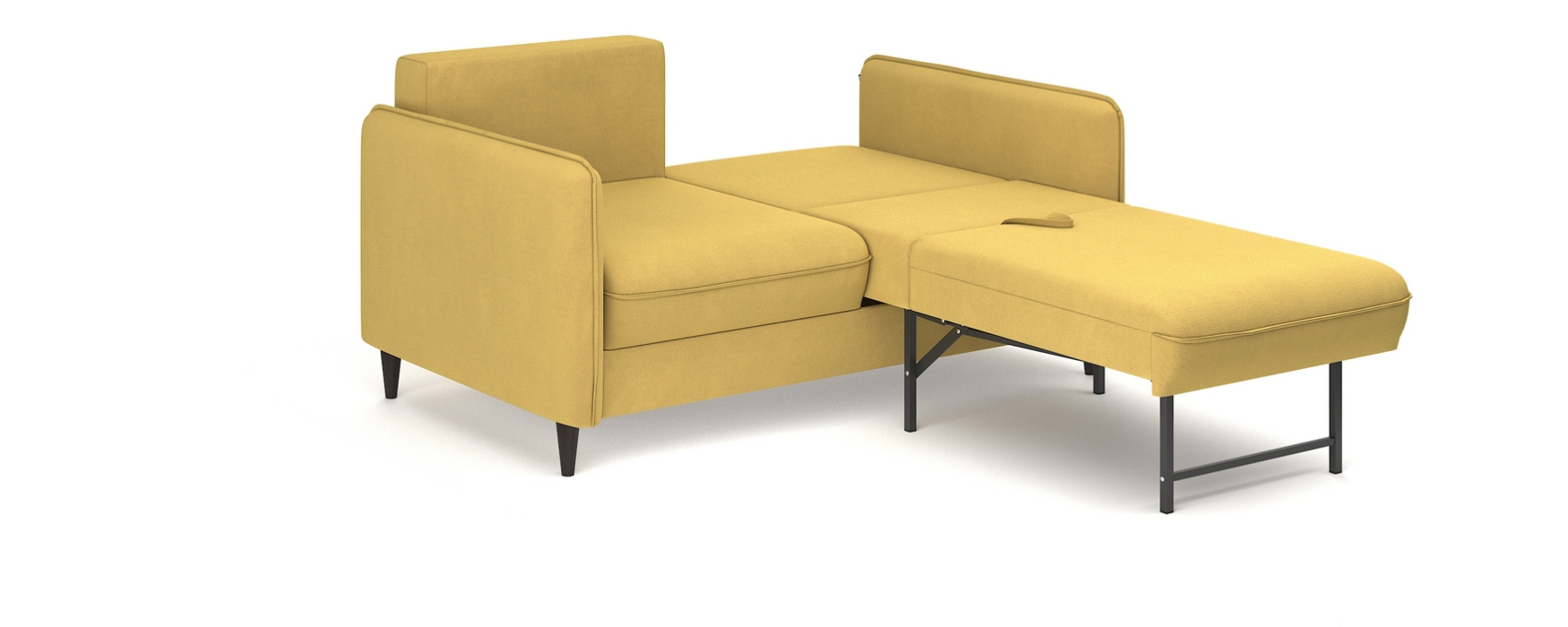 Дизайнерские диваны для гостиной, Диван-кровать Фьорд SMART 140, велюр