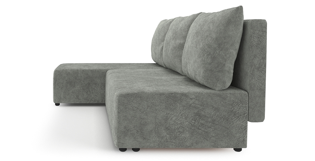 Диваны угловые в гостиную, Угловой диван Каир Lux, велюр, левый