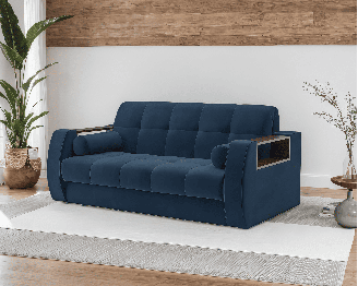 Диван прямой аккордеон Барон №3 (Велюр)