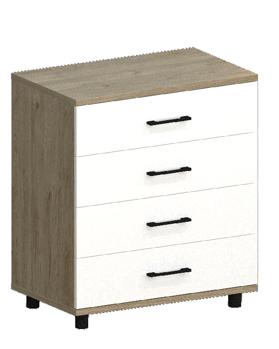 Комоды, Модульная система Грейс Комод КМ-5032  Гикори Джексон Светлый