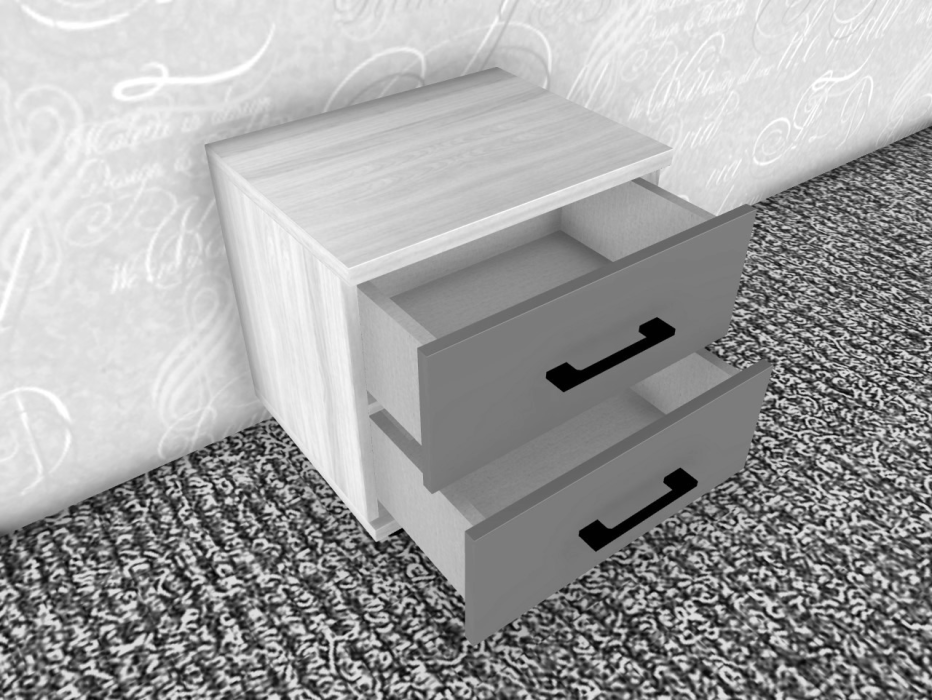 Прикроватные тумбы, Модульная система Грейс Тумба ТБ-5062  Снежный Ясень
