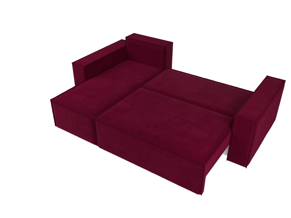 Диваны угловые в гостиную, Угловой диван Куба левый угол, микровельвет