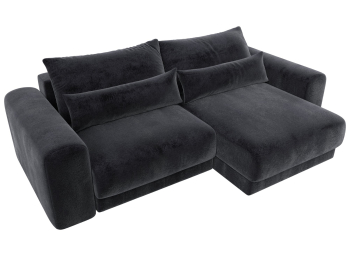 Диван угловой Лига-056 НПБ угол универсальный, велюр TOWER