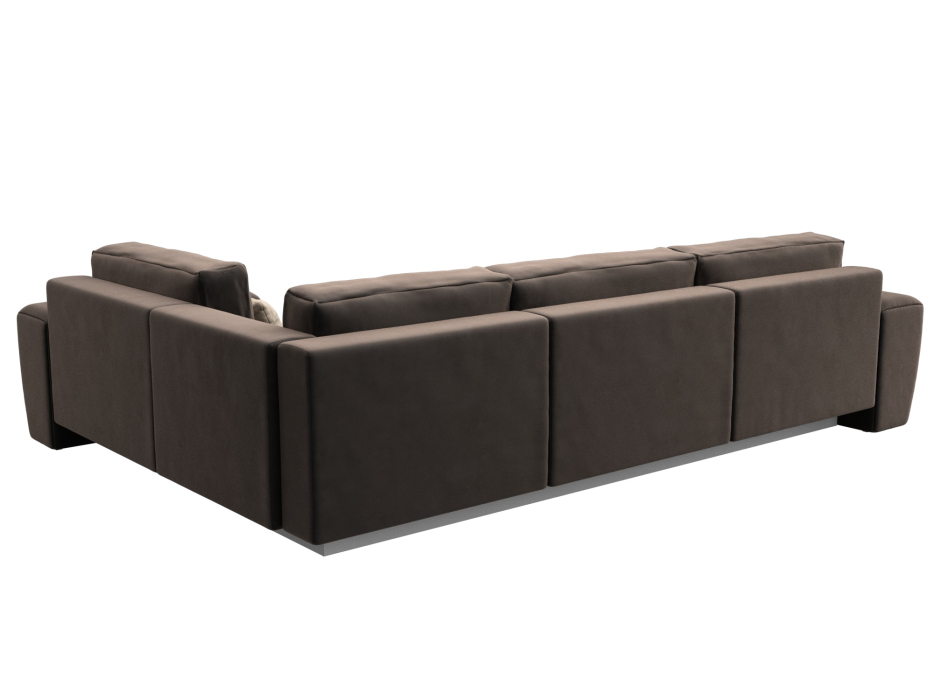 Диваны угловые в гостиную, Диван угловой Лига-008 Long правый, велюр