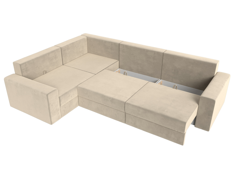 Офисные диваны, Угловой диван Майами Long левый угол, микровельвет