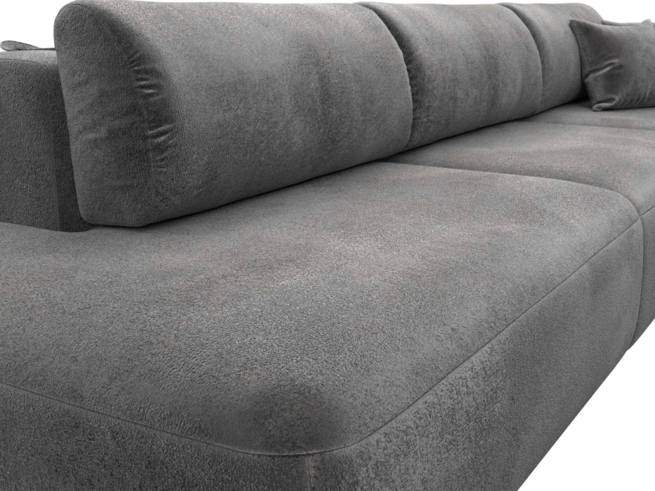 Диваны еврокнижки, Диван прямой Лига-036 НПБ Модерн Лонг подлокотник справа, велюр TOWER