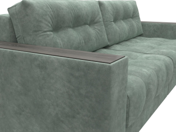 Диван прямой с декором Лига-049 НПБ, велюр BRUT