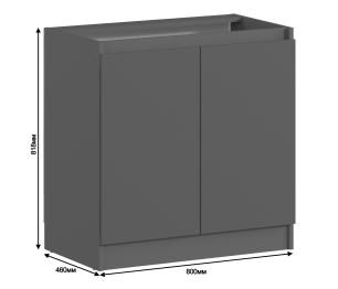 Леон стол 2 дв 80х82 см