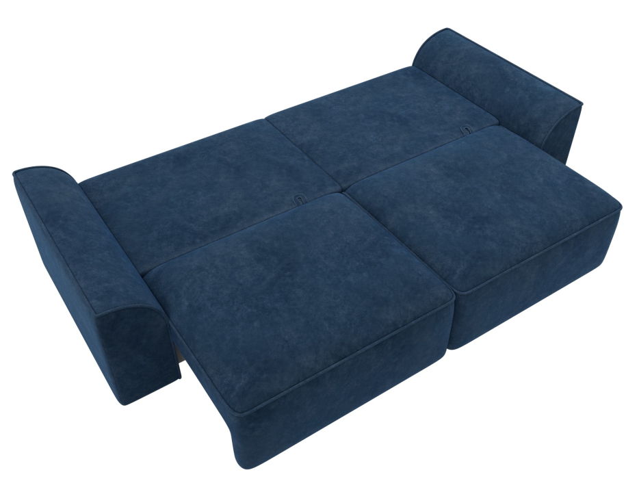 Диваны еврокнижки, Диван прямой Лига-048 НПБ, велюр BRUT