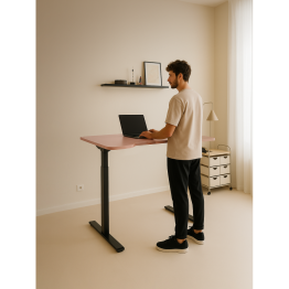 Компьютерный стол Маркос с механизмом подъема 140х80, черный