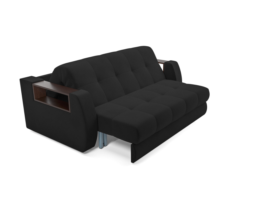 Диваны с ящиком для белья, Диван аккордеон Барон №3 ППУ 120х200 Велюр