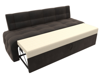 Диван кухонный прямой Люксор, велюр